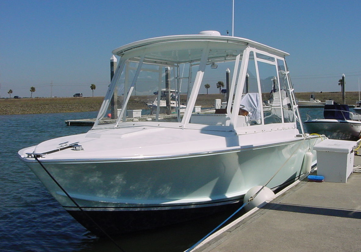 Clean and new boat windows from Rainier Marine.